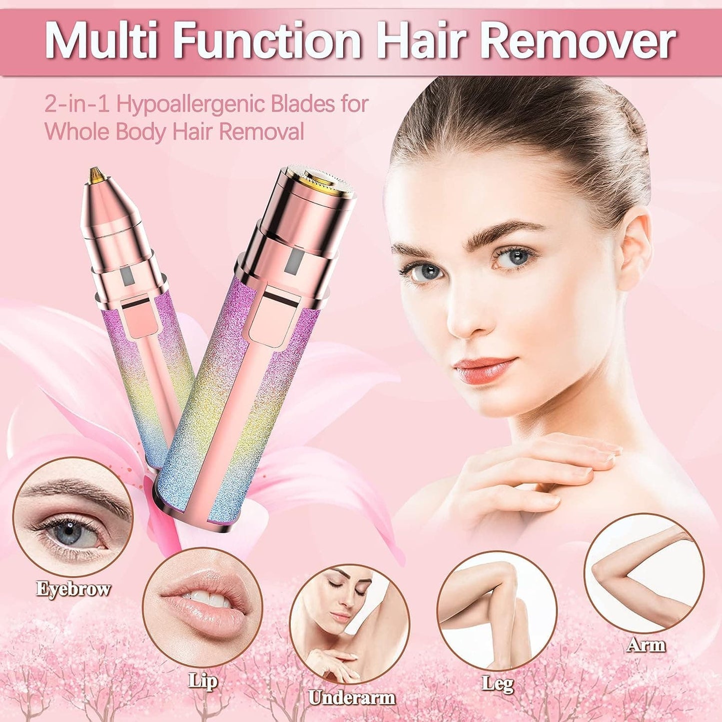 Flawless 2-in-1 Eyebrow & Facial Hair Remover